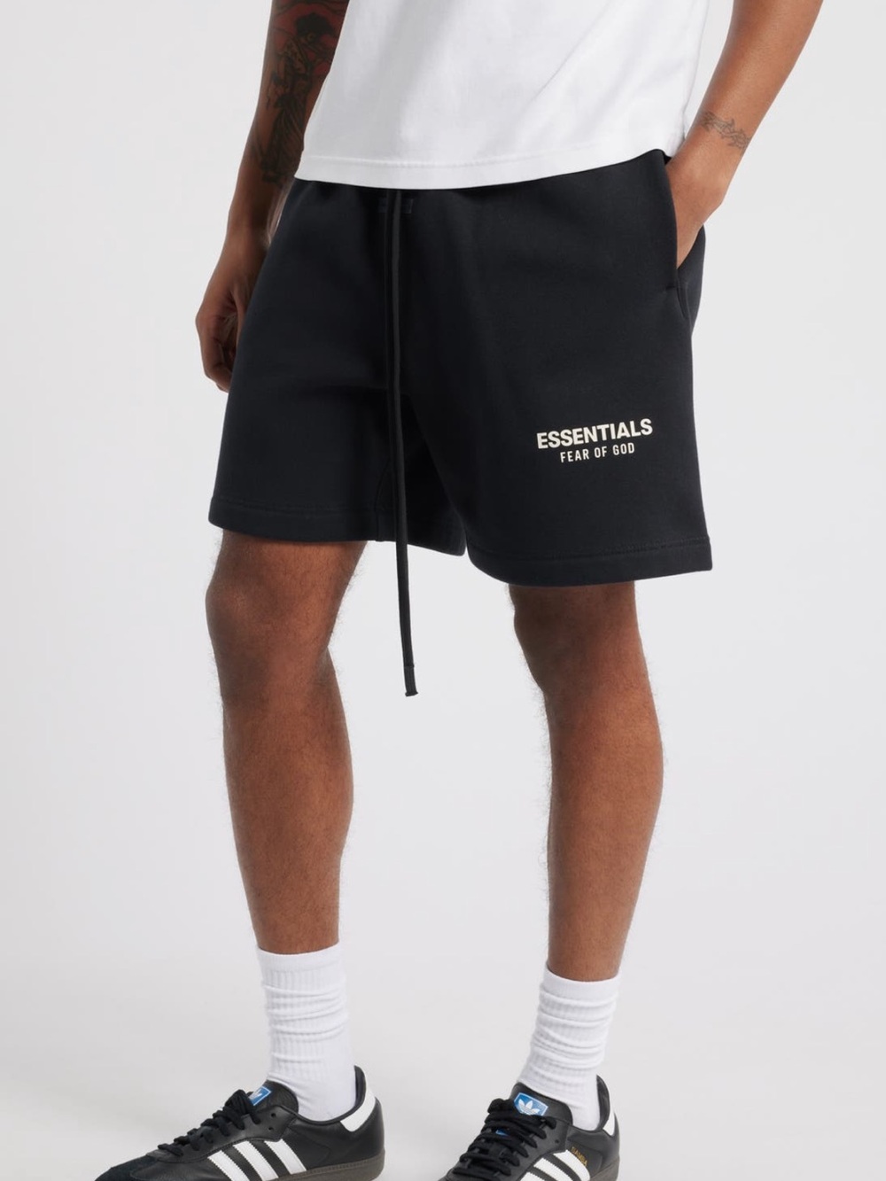 Fear of God Essentials Classic Cotton Blend Fleece Soccer Sweat Shorts